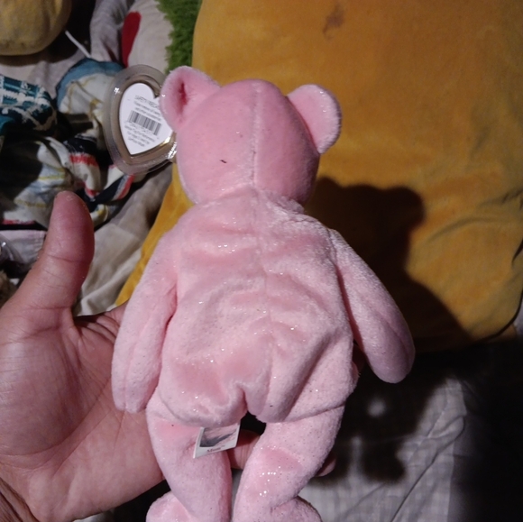 Vintage 2001 Ty Beanie Baby  Pink bear   New - Picture 3 of 5